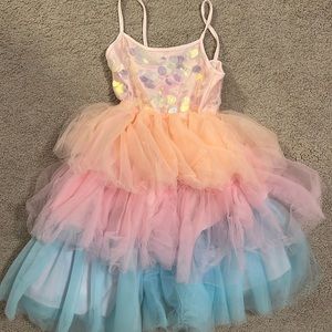 Lola + the boys sequin tulle dress size 8